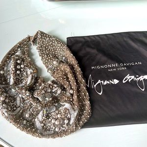 MIGNONNE GAVIGAN LE CHARLOT PEARL SCARF NECKLACE